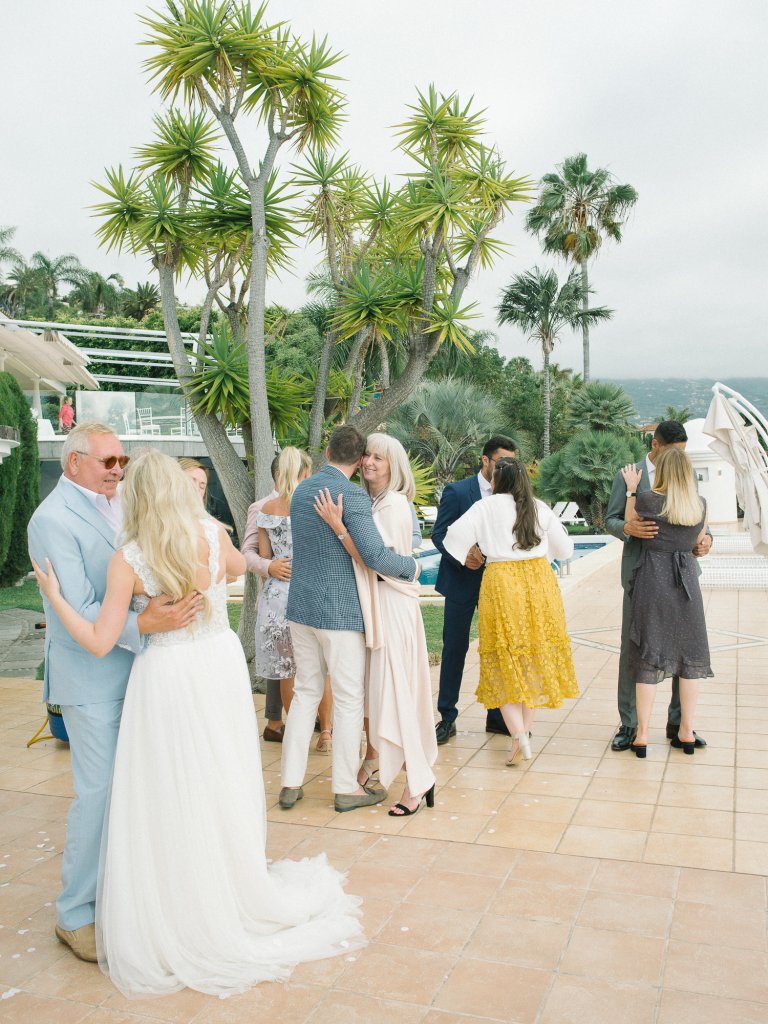 guests dancing on a wedding